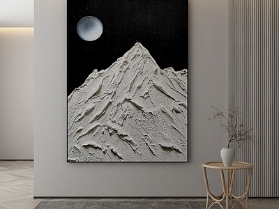 现代侘寂挂画 油画 书房挂画 茶室挂画 客厅挂画 玄关挂画