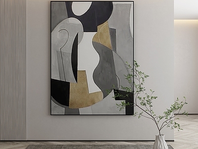 现代侘寂挂画 油画 书房挂画 茶室挂画 客厅挂画 玄关挂画