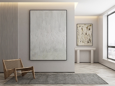 现代侘寂挂画 油画 书房挂画 茶室挂画 客厅挂画 玄关挂画
