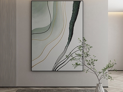 现代侘寂挂画 油画 书房挂画 茶室挂画 客厅挂画 玄关挂画