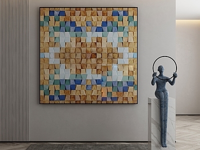 现代侘寂挂画 油画 书房挂画 茶室挂画 客厅挂画 玄关挂画