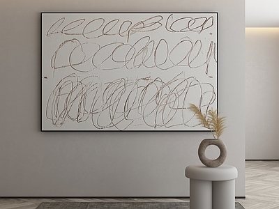 现代侘寂挂画 油画 茶室挂画 书房挂画 客厅挂画 玄关挂画