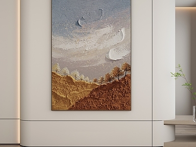 现代侘寂挂画 油画 书房挂画 茶室挂画 客厅挂画 玄关挂画