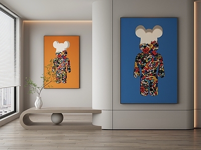 现代侘寂挂画 油画 书房挂画 茶室挂画 客厅挂画 玄关挂画