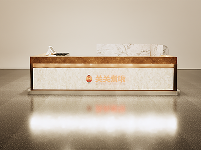 新中式中古商场 杜邦纸灯箱 商场中庭 商场中岛 吧台 复古风