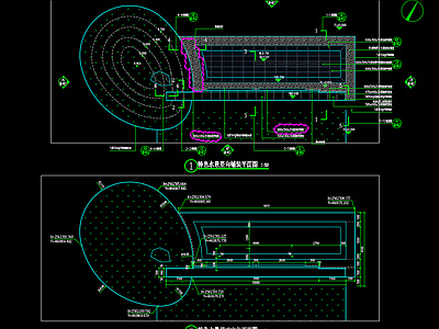 现代假山水景图库 特色水景 示范区水景 施工图
