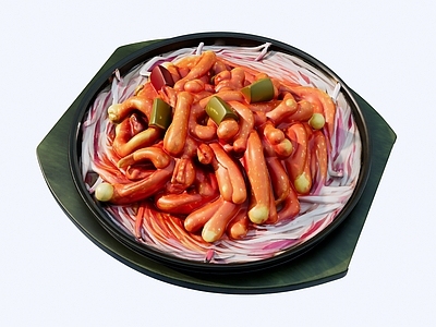 现代其他摆件 铁板糖醋里脊