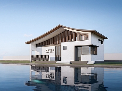 现代其他景观小建筑 现代公厕建筑 厕所建筑