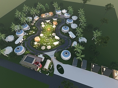 集装箱 苹果仓 蒙古包 露营 公园