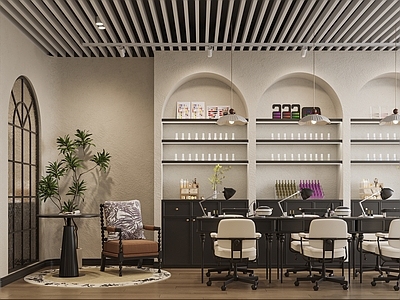 现代法式化妆品店 中古美甲店