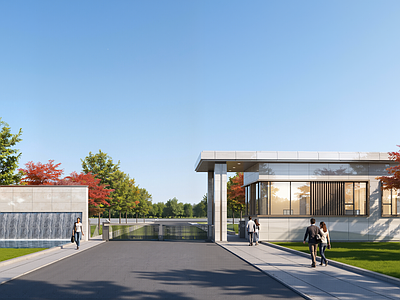 现代其他工业建筑 门卫