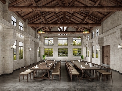 复古快餐店 复古大餐厅