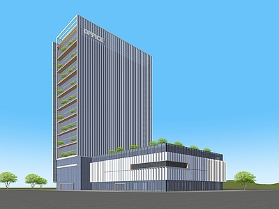 现代办公楼 高层办公楼