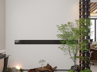 现代意式接待室 办公室前台