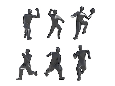 现代景观雕塑 运动人物雕塑 简模运动雕塑 底多边形运动雕塑 运动雕塑 景观雕塑