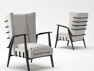 现代意式休闲椅 现代休闲椅 扶手椅 书椅