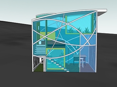 现代简约小公建 casa 现代建筑 玻璃 小空间