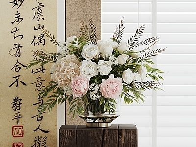 现代花艺 现代花瓶 插花花艺 玻璃花瓶 鲜花花艺