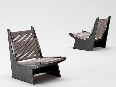 现代侘寂休闲椅 现代休闲椅
