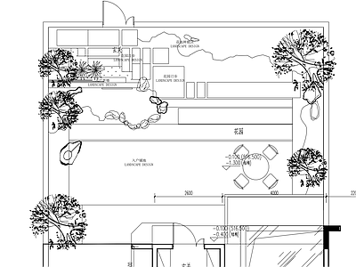 中式现代其他景观 庭院平面图 花园布局 花园方案 施工图
