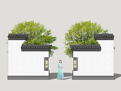新中式景墙 民居院墙 园林景墙 照壁影壁 园林文化景墙 小区景墙