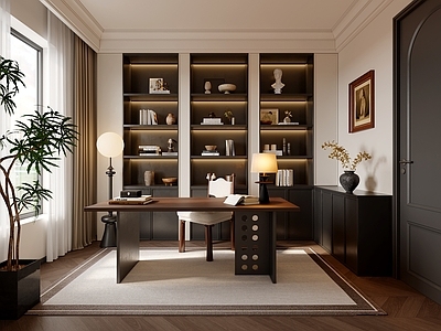 法式复古书房 法式复古书房