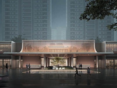 简约轻奢小区建筑 中海住宅小区建筑 泉州中海住宅小区 中海臻如府建筑
