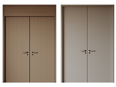 现代极简双开门 中古平开门 入户门 防盗门 通顶对开门 别墅双开大门