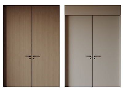 现代极简双开门 中古平开门 入户门 防盗门 通顶对开门 别墅双开大门