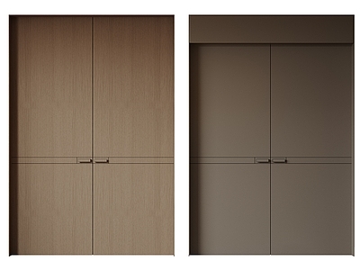 现代极简双开门 中古平开门 入户门 防盗门 通顶对开门 别墅双开大门