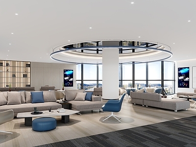 现代其他办公空间 休息区 休闲区