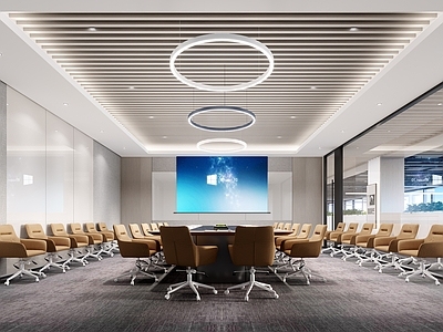 现代会议室 会议室 大会议室