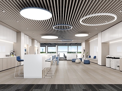 现代茶水间 茶水间 水吧区 办公水吧