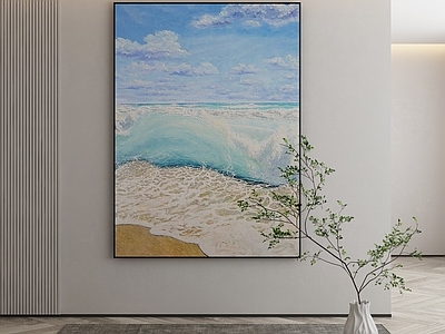 现代侘寂挂画 油画 书房挂画 茶室挂画 客厅挂画 玄关挂画