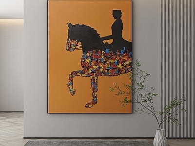现代侘寂挂画 油画 书房挂画 茶室挂画 客厅挂画 玄关挂画