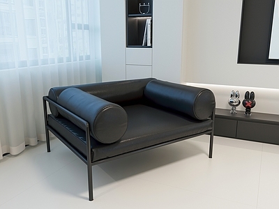 现代单人沙发 休闲沙发 皮质沙发 休闲椅