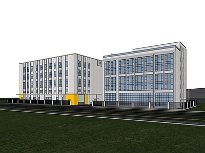 现代简约厂房 厂房 办公 5层 厂房办公 办公楼