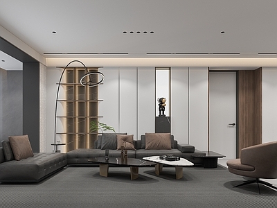 现代家居客厅 现代客餐厅家具