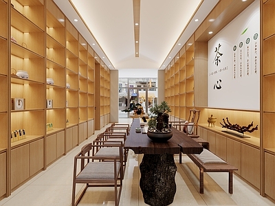 现代新中式茶馆 茶室 茶叶店