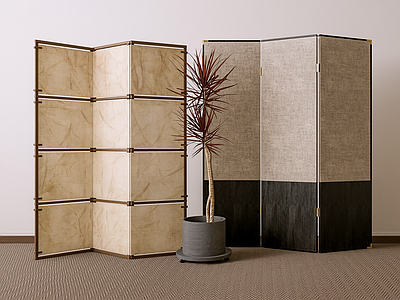 现代隔断 现代屏风 夹丝艺术玻璃屏风 隔断