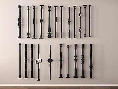 现代栏杆 中古新中式栏杆 木栏杆 铁艺栏杆 楼梯栏杆