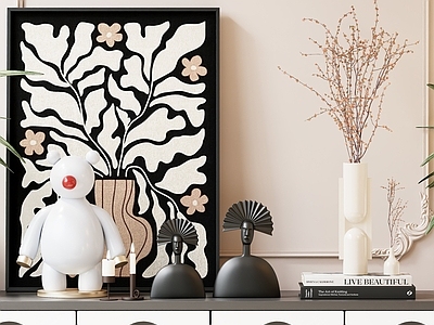 法式复古摆件组合 电视柜摆件 餐边柜摆件 餐桌摆件 玄关摆件