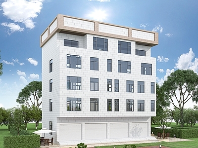 现代别墅外观 独栋别墅