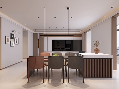 现代简约家居客厅 横厅 高级灰客厅 无主灯客厅