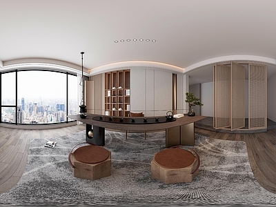 现代室内HDR 茶室 室内HDR