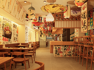 日式日料店 日式风格 烧鸟店