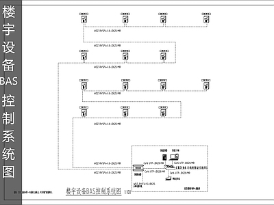楼宇控制系统 BAS控制系统图 施工图