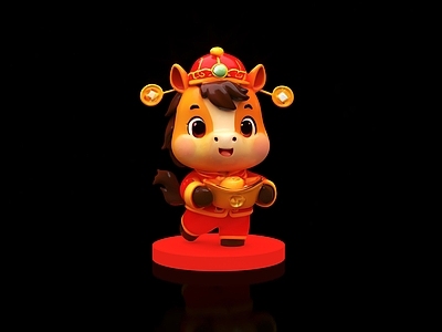 其他动物 马年公仔 马年吉祥物 马 动物吉祥物 公马