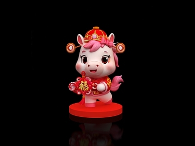 其他动物 马 马年吉祥物 马年公仔吉祥物
