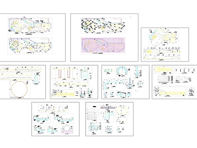 社区健身区 综合活动场地 施工图